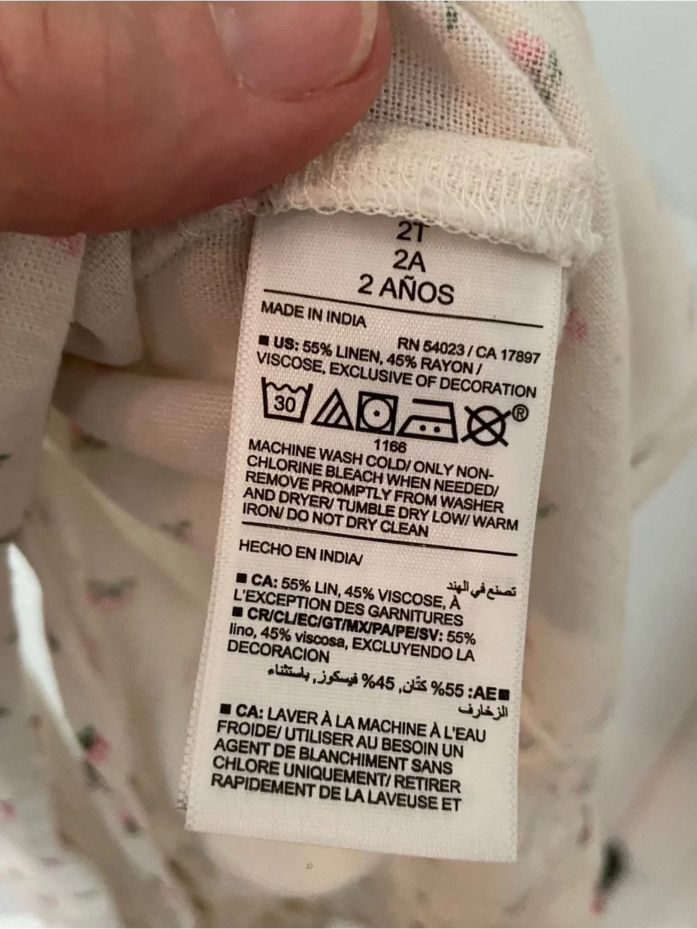 Old Navy Cream One-Piece Bodysuit with Pink Trim